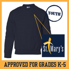 Gildan Heavy Blend Crewneck Sweatshirt - Youth  (Navy)